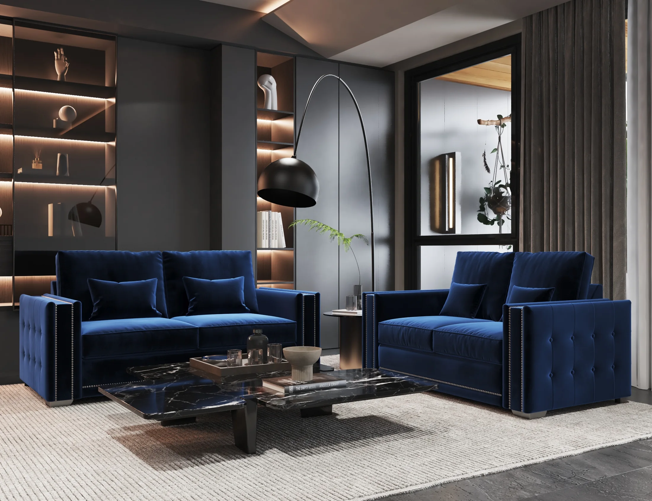 Luxury living-room furniture CGI created by NOW CGI